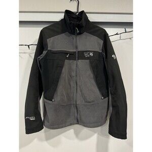 Mountain Hardwear Jacket Mens Size M Air Shield Elite Gray Softshell Tech Vented